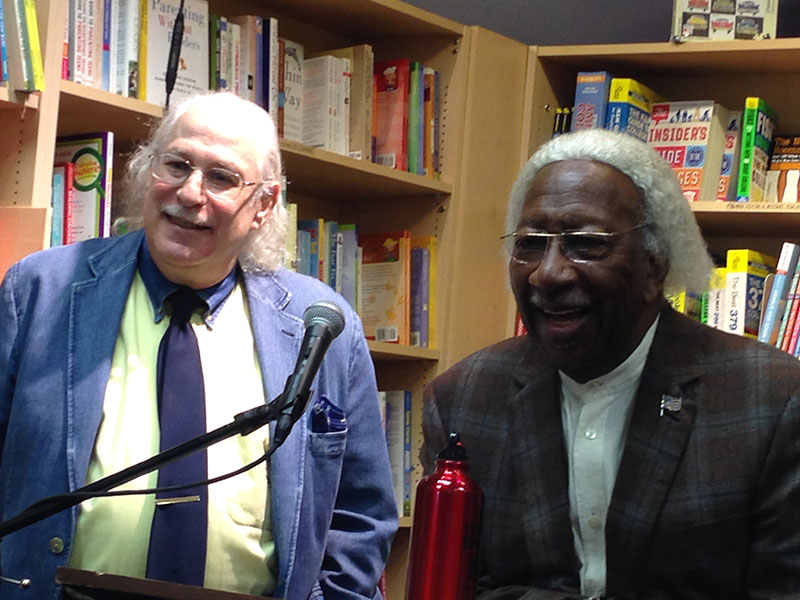 Paul and Marvin talking with the audience at Porter Sq. Books, Cambridge, MA. Photo © 2015 Anne S. Katzeff